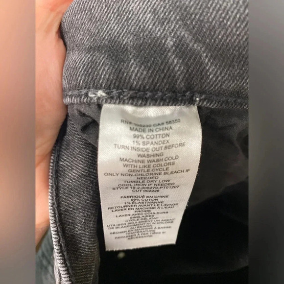 Current/Elliot Straight Leg Release Hem Jeans - Picture 3 of 7